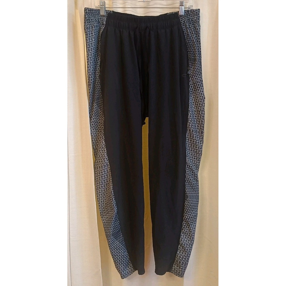 Oakley Men's Black/White Drawstring Jogger Pants Size Large